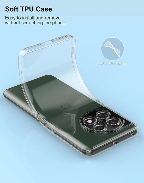 Ultra Slim Case For OnePlus 11 Transparent TPU Clear Back Skin Phone Cover