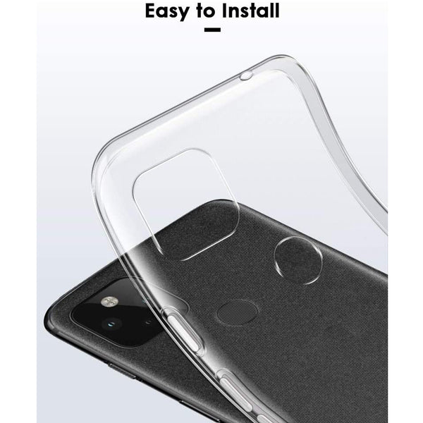 For Google Pixel 5 Case Shockproof Soft Silicone Thin TPU Protective Cover