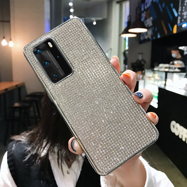 Case For Huawei P40 P40 Pro Cover Bling Glitter Bumper Shockproof TPU Diamond UK