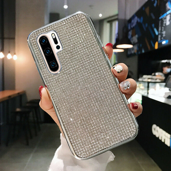Case For Huawei P40 P40 Pro Cover Bling Glitter Bumper Shockproof TPU Diamond UK