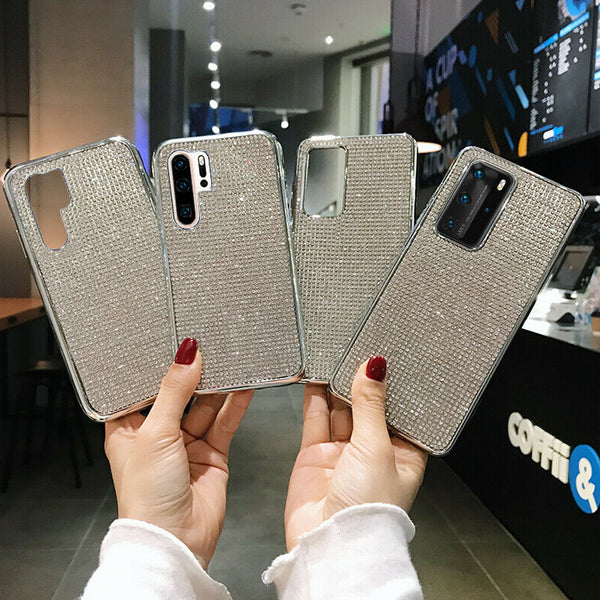 Case For Huawei P40 P40 Pro Cover Bling Glitter Bumper Shockproof TPU Diamond UK