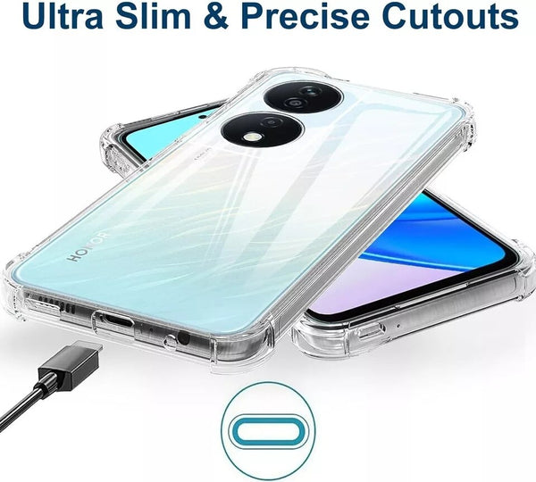 For Honor X7B Silicon Shockproof Clear Bumper Thick Case Slim Back Gel Cover