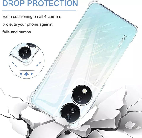 For Honor X7B Silicon Shockproof Clear Bumper Thick Case Slim Back Gel Cover