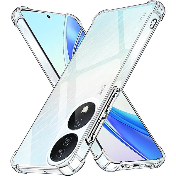 For Honor X7B X8A Silicon Shockproof Clear Bumper Thick Case Slim Back Gel Cover