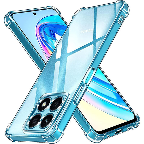 For Honor X7B X8A Silicon Shockproof Clear Bumper Thick Case Slim Back Gel Cover