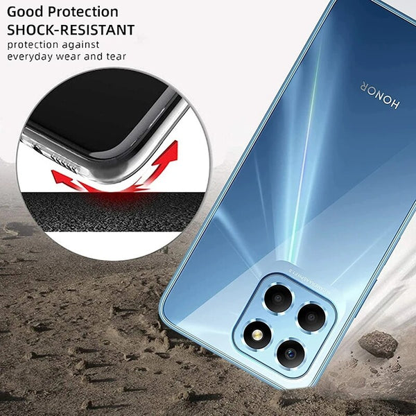 Clear Case For Honor X8A Thin Shockproof Soft TPU Gel Silicone Slim Back Cover