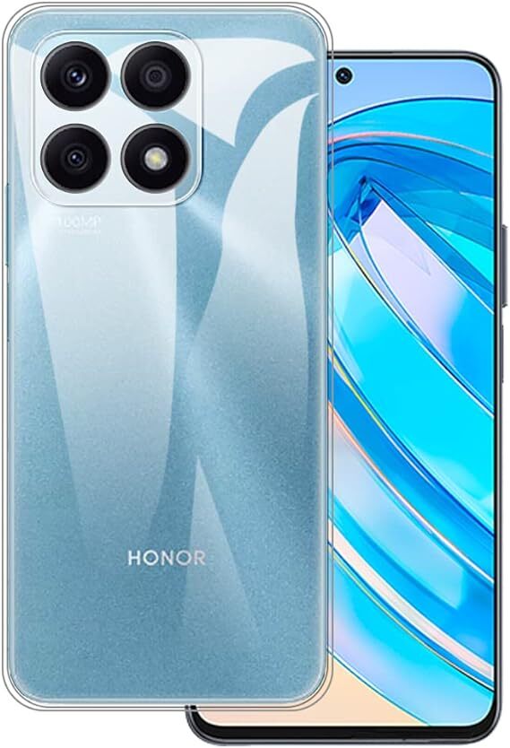 Clear Case For Honor X8A Thin Shockproof Soft TPU Gel Silicone Slim Back Cover