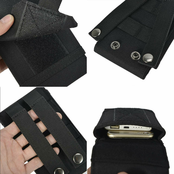 For  iPhone 16 15 14 13 12 11 Pouch Bag Holder Belt Outdoor Army Tactical Cover