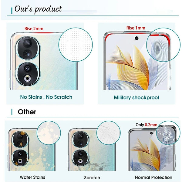 For Honor X7B Clear Case Shockproof Soft TPU Transparent Gel Silicone Slim Cover