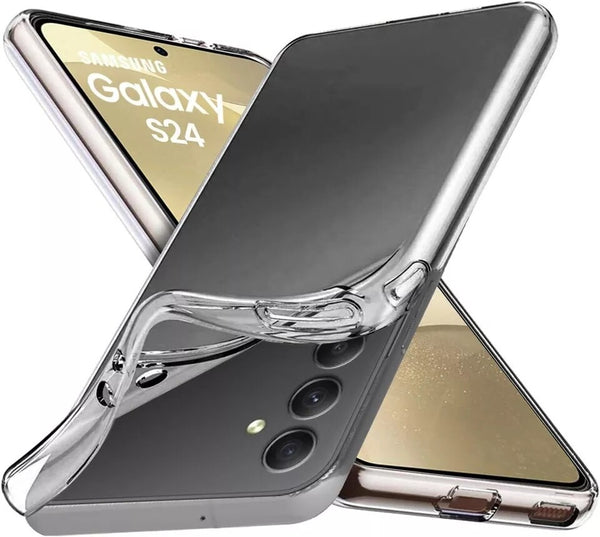 Clear Case For Samsung Galaxy S24 S24 Ultra Plus Shockproof Silicone TPU Cover