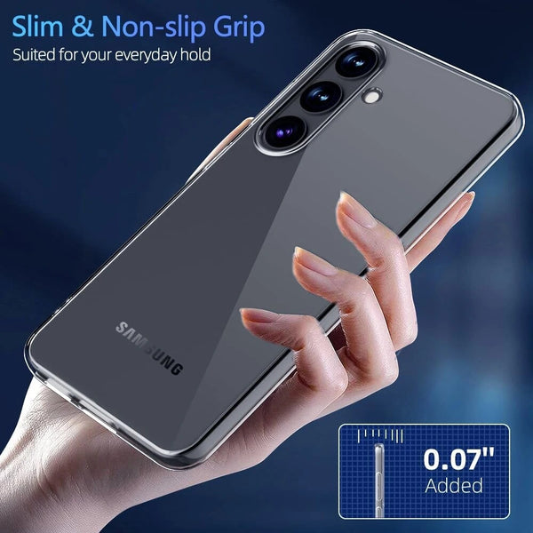Clear Case For Samsung Galaxy S24 S24 Ultra Plus Shockproof Silicone TPU Cover
