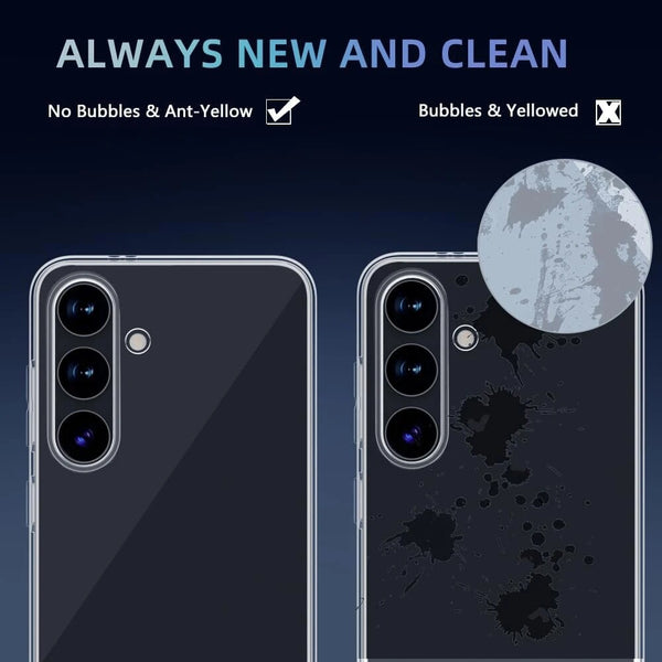 Clear Case For Samsung Galaxy S24 S24 Ultra Plus Shockproof Silicone TPU Cover
