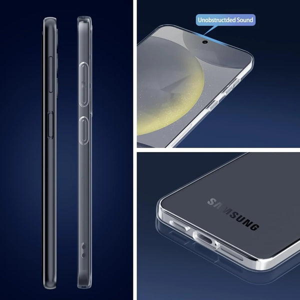 Clear Case For Samsung Galaxy S24 S24 Ultra Plus Shockproof Silicone TPU Cover