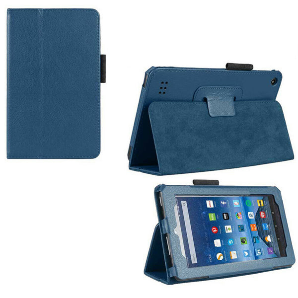 Smart PU Leather Folio Protective Slim Case Stand Cover For Kindle Fire 7 9th Gen