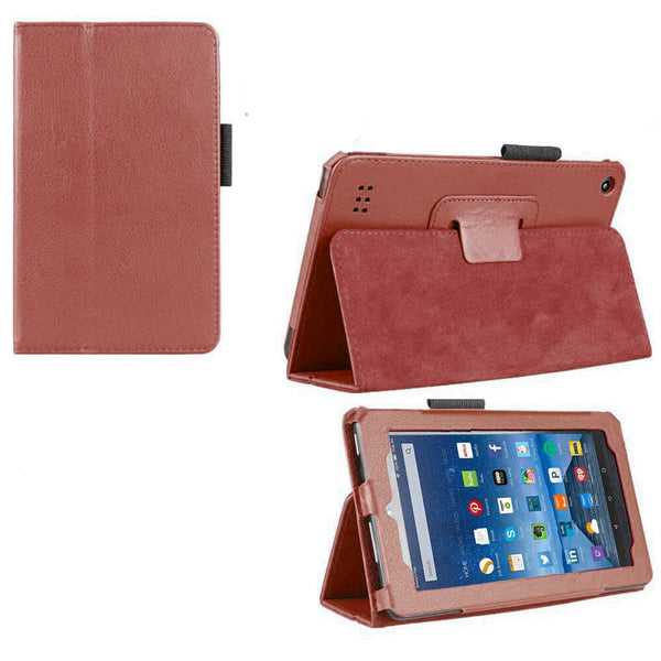 Smart PU Leather Folio Protective Slim Case Stand Cover For Kindle Fire 7 9th Gen