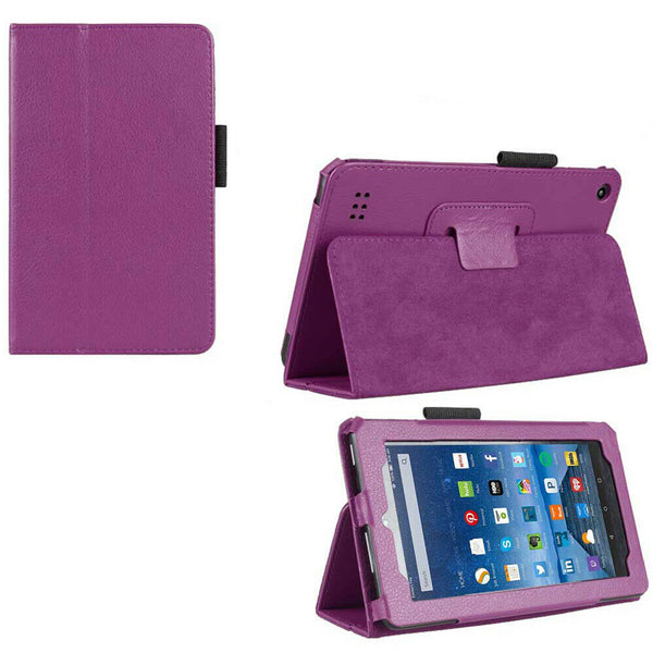 Smart PU Leather Folio Protective Slim Case Stand Cover For Kindle Fire 7 9th Gen