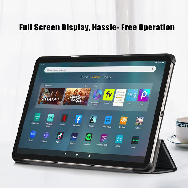 Case For Amazon Fire 11 Max 13th Gen (2023) With ALEXA Smart Stand Leather Cover