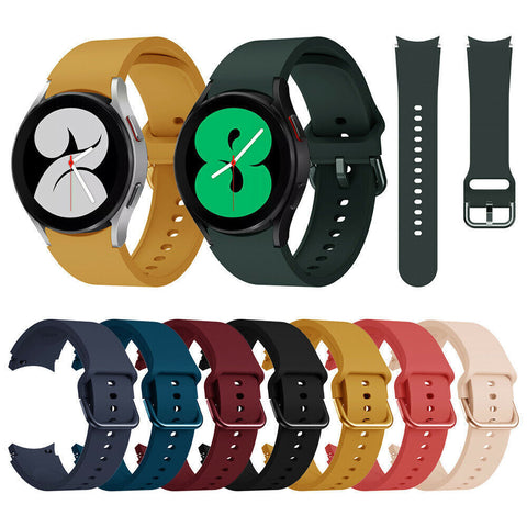 For Samsung Galaxy Watch 6 Classic Band 40 43 44 47mm Sport Silicone Gel Strap