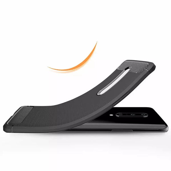 For OnePlus 7 Pro Case Carbon Fiber Shockproof Gel Soft Silicone Back Cover