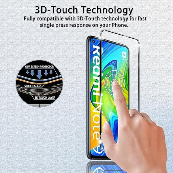 2X Gorilla Tempered Glass For Xredmi Note 9 4G Screen Protector-UK