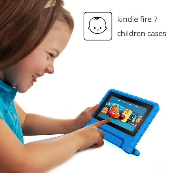 Kids Case For Amazon Fire HD 8 2024 12th Gen EVA Foam Shockproof Handle Cover-UK