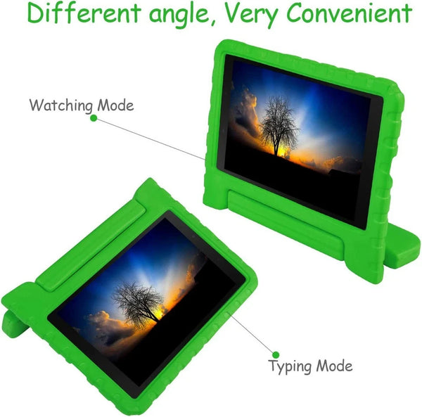 For Galaxy Tab A 8.0'' T290 T295 Shockproof Kids EVA Foam Stand Green Cover