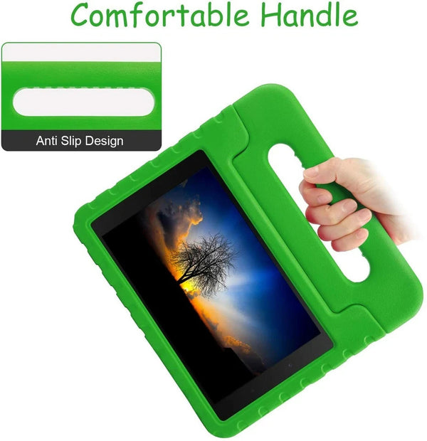 For Galaxy Tab A 8.0'' T290 T295 Shockproof Kids EVA Foam Stand Green Cover