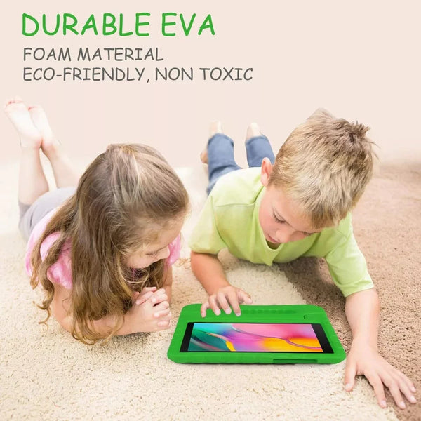 For Galaxy Tab A 8.0'' T290 T295 Shockproof Kids EVA Foam Stand Green Cover