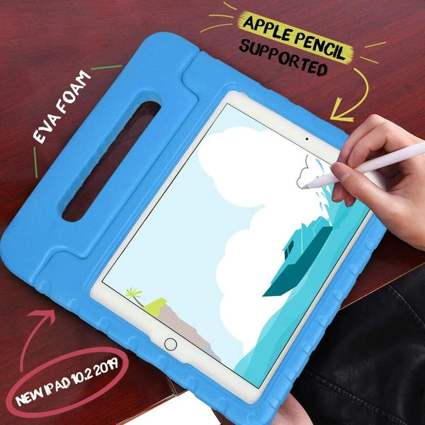 For Galaxy Tab A 8.0'' T290 T295 Shockproof Kids EVA Foam Stand Blue Cover
