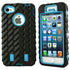 Tyre Grain Heavy Duty Hybrid Case Cover for iPhone SE / 5s / 5 - Sky Blue - Alpha Accessories